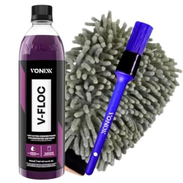 Imagem de Shampoo vonixx Vfloc 500ml + Pincel vonixx externo Nº16 + Luva de lavagem vonixx