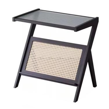 Imagem de Mesa Lateral De Madeira, Mesa Final Com Estrutura Estável, Mesa Lateral Para Espaços Pequenos, Mesa De Cabeceira Para Sala De Estar, Quarto E Escritório (Color : Style 6)