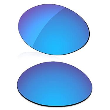 Imagem de LenzReborn Lente polarizada de substituição para óculos de sol Oakley Eye Jacket 1.0 - azul gelo - espelhado polarizado