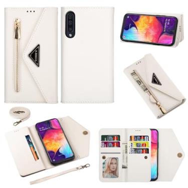 Imagem de Furiet Capa carteira para Samsung Galaxy A50 A50S A30S couro flip zíper bolsa bolsa com suporte para cartão alça de ombro alça de pulso acessórios celulares capa de telefone para A 50 50S 30S S50 50A