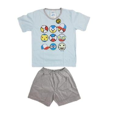 Imagem de Pijama Infantil Masculino Pokebolas Izitex-Masculino