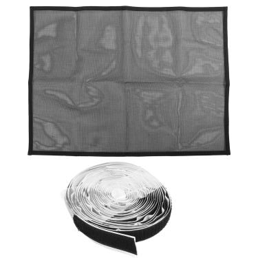 Imagem de Capa de Tela para Lareira, Proteção contra Faísca Em Pvc, Cobertura Interna para Lareira, Bloqueador de Lareira para Bebês, Animais de Estimação, Preto (29 * 45 polegadas)