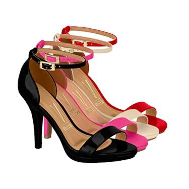 Imagem de Sandalia Vizzano Verniz Vermelho 6210.655 (38, Vermelho)