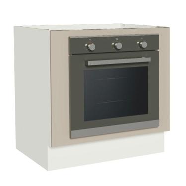 Imagem de Balcão Para Forno De Embutir 80 X 60 Cm Sem Tampo Branco/crema Agata Madesa Branco/crema