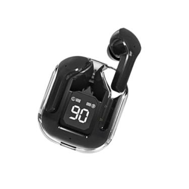 Imagem de Fones de Ouvido Intra Auriculares Bluetooth com Case de Carregamento Transparente, LED Digital, Versão Bluetooth 5.3