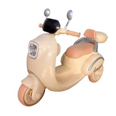 Imagem de Bang Toys Moto Elétrica Lambreta Retrô Scooter Lemn 6v Recarregável Bege