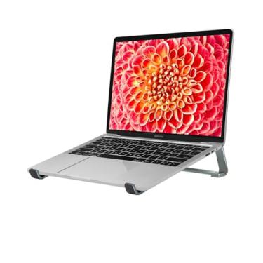 Imagem de Thibault Suporte de laptop de alumínio para mesa - design ergonômico refrescante - compatível com MacBook Air Pro/DELL/HP/Lenovo/ThinkPad/Alienware - 14/15.6/16 - Montagem fácil - Suporte de laptop