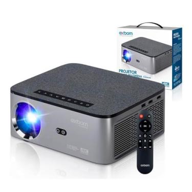 Imagem de Projetor Android 5G 4K com Espelhamento Sem Fio [Cinza]