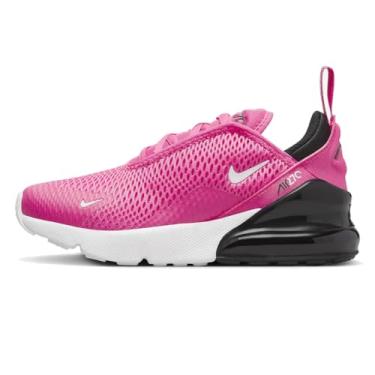 Imagem de Nike Tênis infantil Air Max 270 (HF0097-001, preto/azul/cinza escuro/branco), Fúcsia a laser/preto/branco/branco, 11 Little Kid