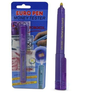 Imagem de Caneta Detecta Notas Dinheiro Falsas Violeta Money Tester - SPMIlk