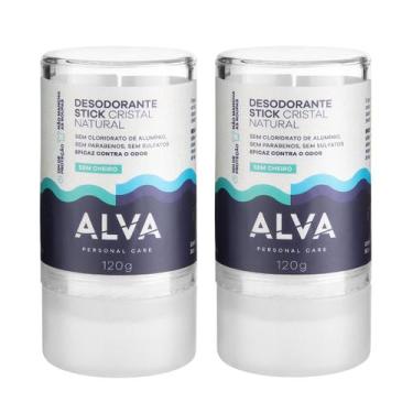 Imagem de Desodorante Natural Pedra Cristal Alva Alemanha Kit (2 unid) - ALVA NA