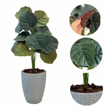 Imagem de Arranjo Artificial Caladium Alocacia com Vaso Polietileno - Flor Imp