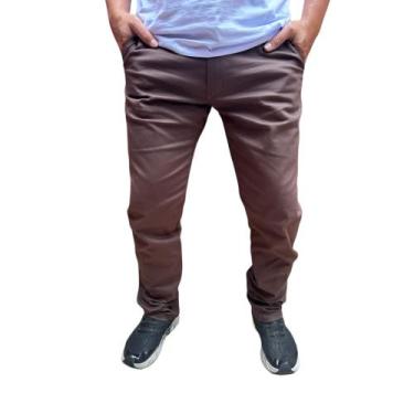 Imagem de Calça Jeans Masculina lançamento basica reta slim jeans coloridas de b