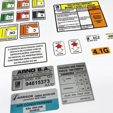 Imagem de Kit Adesivos Qualidade Garantida Opala Comodoro/diplomata - SPORTINOX,
