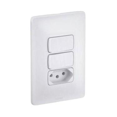 Imagem de Conjunto 2 interruptores simples + 1 tomada 2P+T 10A - Legrand