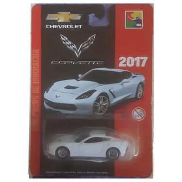 Imagem de Carrinho Miniatura Corvette Branco 2017 Chevrolet Metal - CKS