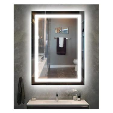 Imagem de Espelho jateado iluminado com led frio 60x100cm - Woodglass