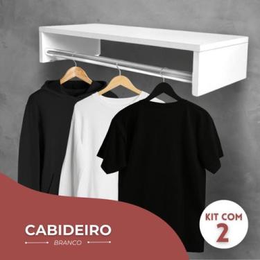 Imagem de Cabideiro De Parede Arara Suspensa Pendurador de Roupa - KELAN