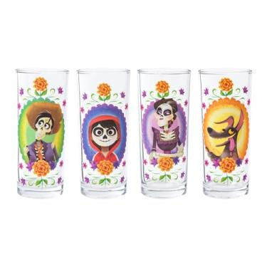 Imagem de Silver Buffalo Conjunto de copos Coco Floral Frames pacote com 4, 283 g