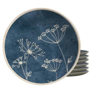 Imagem de Jogo De Pratos Fundo Cerâmica 6Pcs 25Cm Coup Spices Alleanza