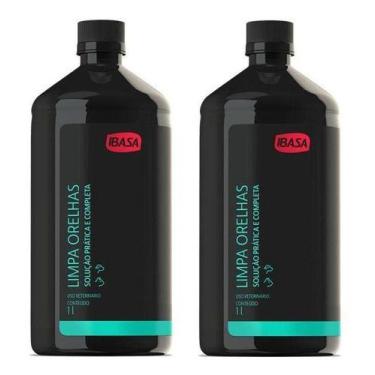Imagem de 2 Limpa Orelhas 1 Litro - Marca Ibasa Pet - Envio Imediato