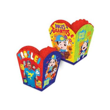 Imagem de Cachepot de Papel Pequeno Festa Luccas Neto 8 Uni Regina Festas