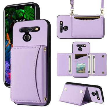 Imagem de Furiet Capa carteira para LG G8 ThinQ com alça transversal de couro PU premium porta-cartão à prova de choque resistente acessórios de corpo inteiro capa de celular para LGG8 Thin Q G 8 LG8 G8thinq