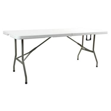 Imagem de Mesa Dobrável Tipo Maleta 180cm Branco - Klimber
