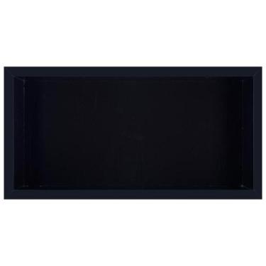 Imagem de Nicho Para Banheiro Em Porcelanato Polido Organizador Preto - In Compa