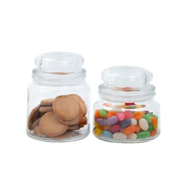 Imagem de Kit 2 potes de vidro com tampa herméticos redondos 350ml e 500ml - Moz