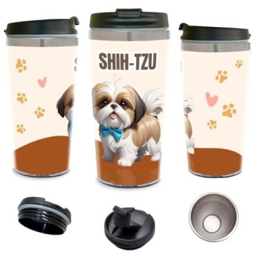 Imagem de Copo Térmico Personalizado Pet Lover Shih-Tzu 450 ml Inox