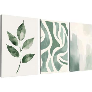 Imagem de Kit 3 Quadros Decorativos Canvas 40x50 cm, Abstrato, Arte Para Quarto, Sala, Corredor