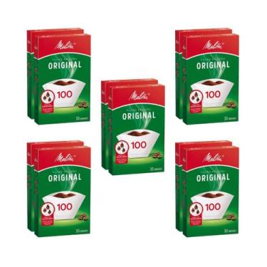 Imagem de Filtro Papel Melitta 100 com 10 caixas com 30 unidades