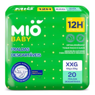 Imagem de Fralda Descartável Mió Baby Tamanho XXG com 20 Unidades