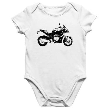 Imagem de Body Bebê Algodão Moto S 1000 XR Art - Foca na Moda, Branco, P