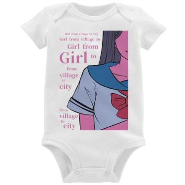 Imagem de Body Bebê Girl From Village To City - Foca na Moda, Branco, M