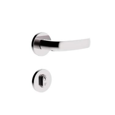 Imagem de Fechadura Para Porta De Abrir Externa 720E116 Ros Redonda 3f, Cromado