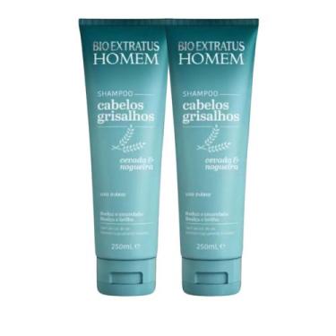 Imagem de Kit C2 Shampoo Masculino Cabelos Grisalhos - Bio Extratus