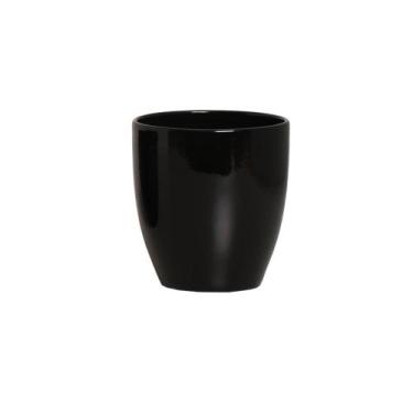Imagem de Cachepot Decorativo em Cerâmica Home Modelo Crisântemo Preto - Sara De