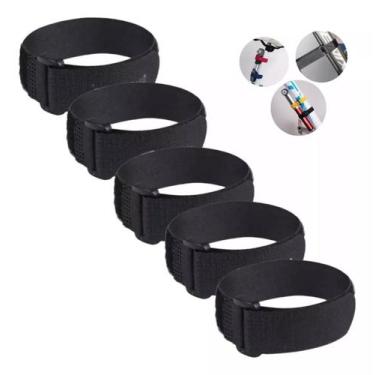 Imagem de Kit 5 Cinta de Fixação Suporte Transbike Alça Correia Para Bicicleta P