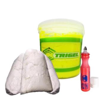 Imagem de Estopa de Algodão 2Kg, Marcador Industrial & Polymix Desengraxante Ver