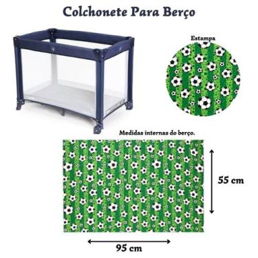 Imagem de Colchonete Macio Para Berço Desmontavel Chiqueirinho  95x55 - Marphi C