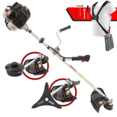 Imagem de Roçadeira Aparador de Grama Máquina de Cortar Grama Á Gasolina Kawashi