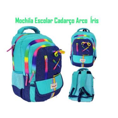 Imagem de Mochila Escolar Arco-íris Cores Fashion 17630 - SACRAY, CEU