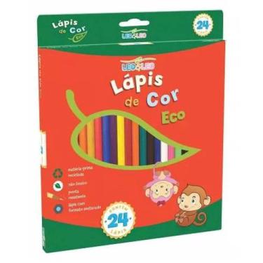 Imagem de Lápis de Cor Sextavado 24 Cores LEO&LEO - LEONORA