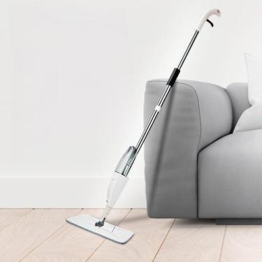 Imagem de Esfregão Spray Regulável para Limpeza Rápida Pano Microfibra Lavável -