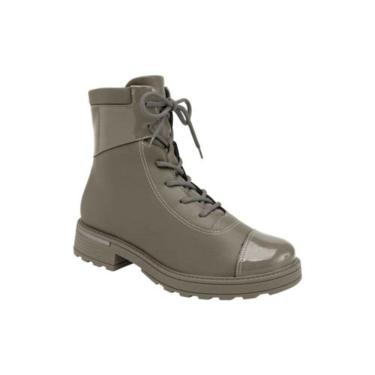 Imagem de Bota Gisa Cano Curto Anabela Médio Taupe Picadilly 735025