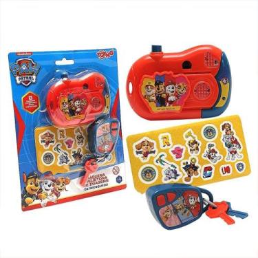 Imagem de Brinquedo Kit Patrulha Canina Máquina Projetora De Imagens Com Chaveir