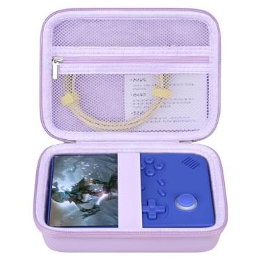 Imagem de RAIALL Carrying Case for Anbernic RG40XXV Retro Handheld Game Console, RG40XXV Video Game Holder with Mesh Pocket for Cable and Other Accessories, Purple