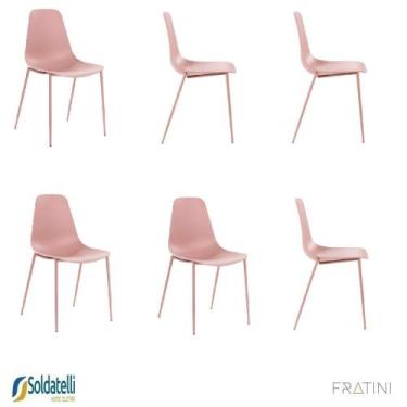 Imagem de Kit 6 Cadeiras Miami PP Várias Cores - Fratini, Rosa Bebê